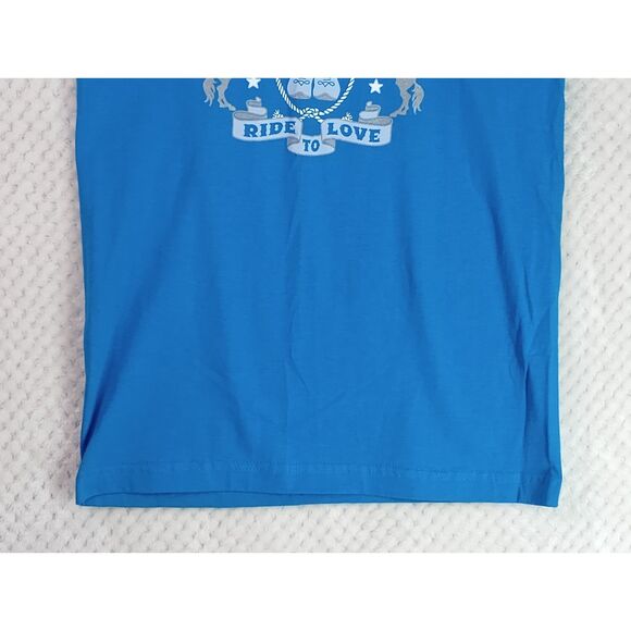 Aeropostale Y2K Women's Small Blue Cowgirl Graphic Short Sleeve Tee - Picture 3 of 10